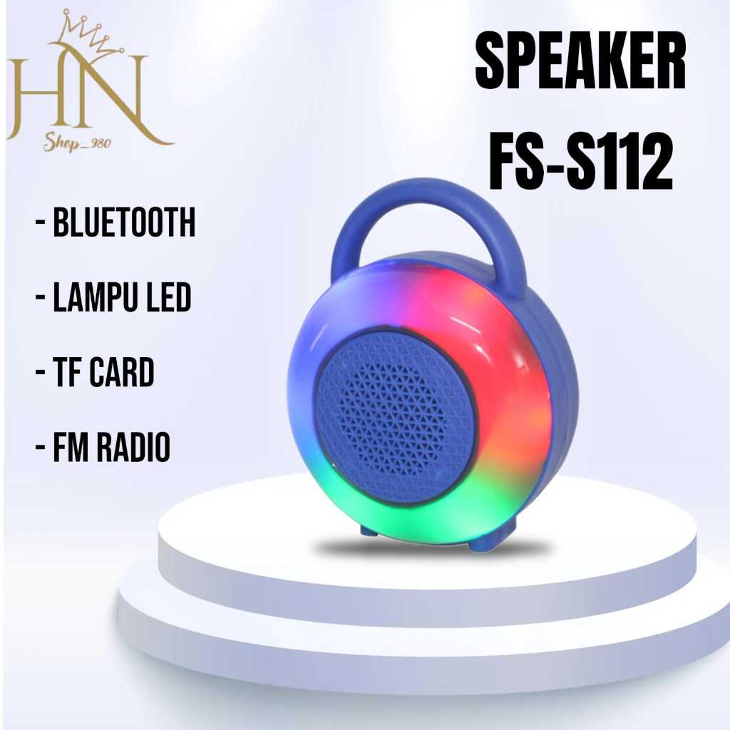 Jual Speaker Bluetooth Super Bass Wireless Mini Portable Speaker LED FS ...