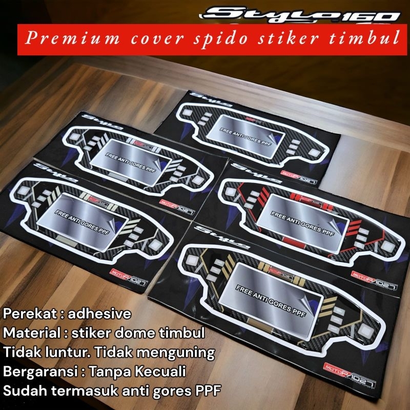 Jual motopad27 stiker sticker resin timbul antigores spidometer ...