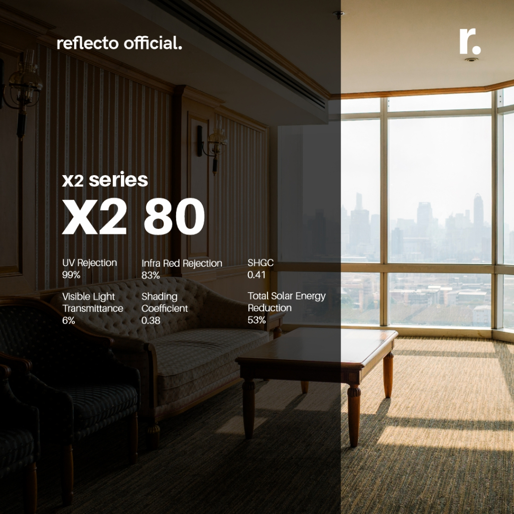 Jual X2 80 | kaca film by reflectofilm | reflecto | Shopee Indonesia