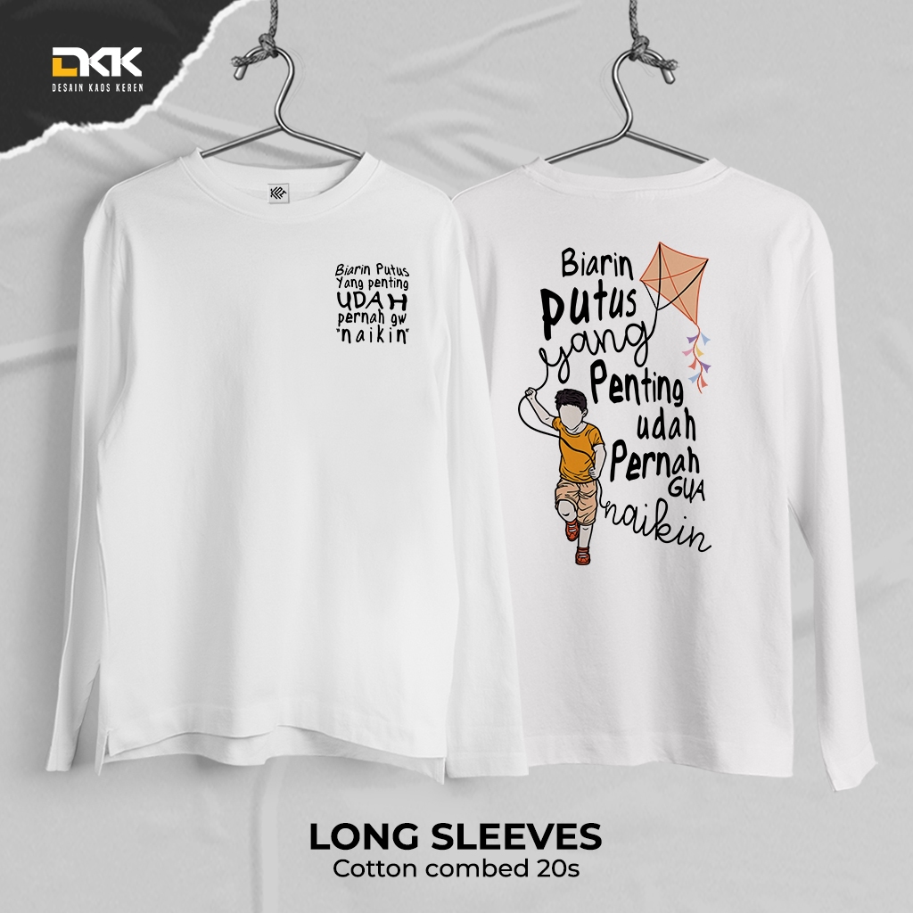 Jual Desain Kaos Keren - Kaos Kata Lucu Desain Layangan Putus | Shopee