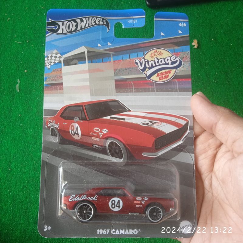 Jual hot wheels 1967 Camaro vintage racing club merah hotwheels 67 open