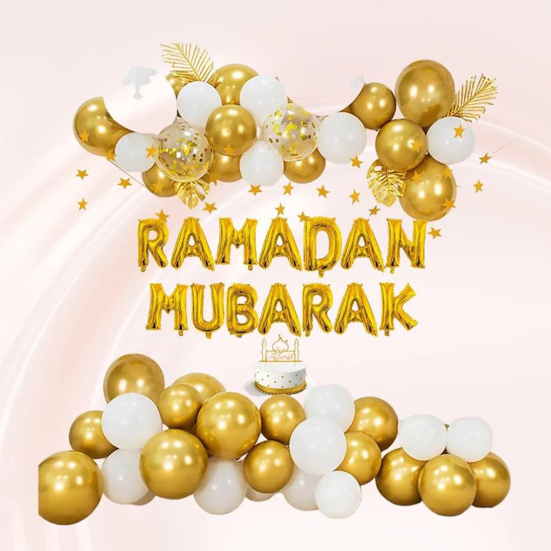 Jual Paket Dekorasi Ramadhan Mubarak / Eid Mubarak / Ramadan Mubarak ...