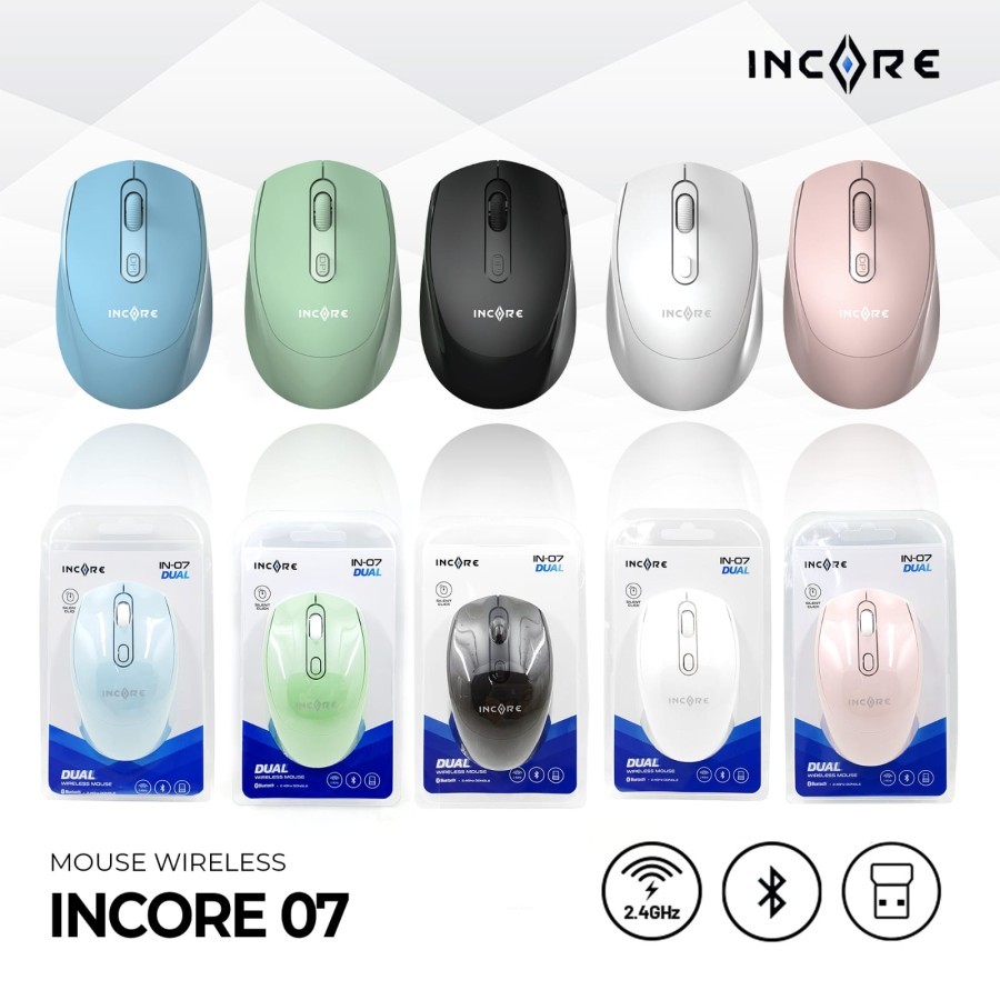 Jual MOUSE WIRELESS INCORE IN-05, IN-06, IN-07, IN-08 | Shopee Indonesia
