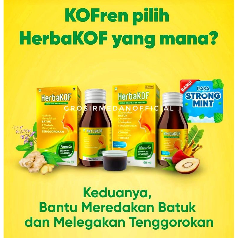 Jual Herbakof Sirup Ml Dan Ml Rasa Strong Dan Original Shopee Indonesia