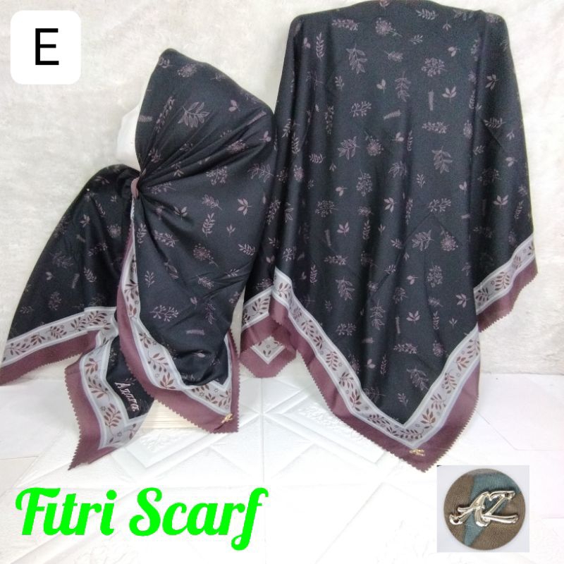 Jual HIJAB AZARA OSKARA SYARI 130X130 BLACK EDICTION SEGIEMPAT MOTIF ...