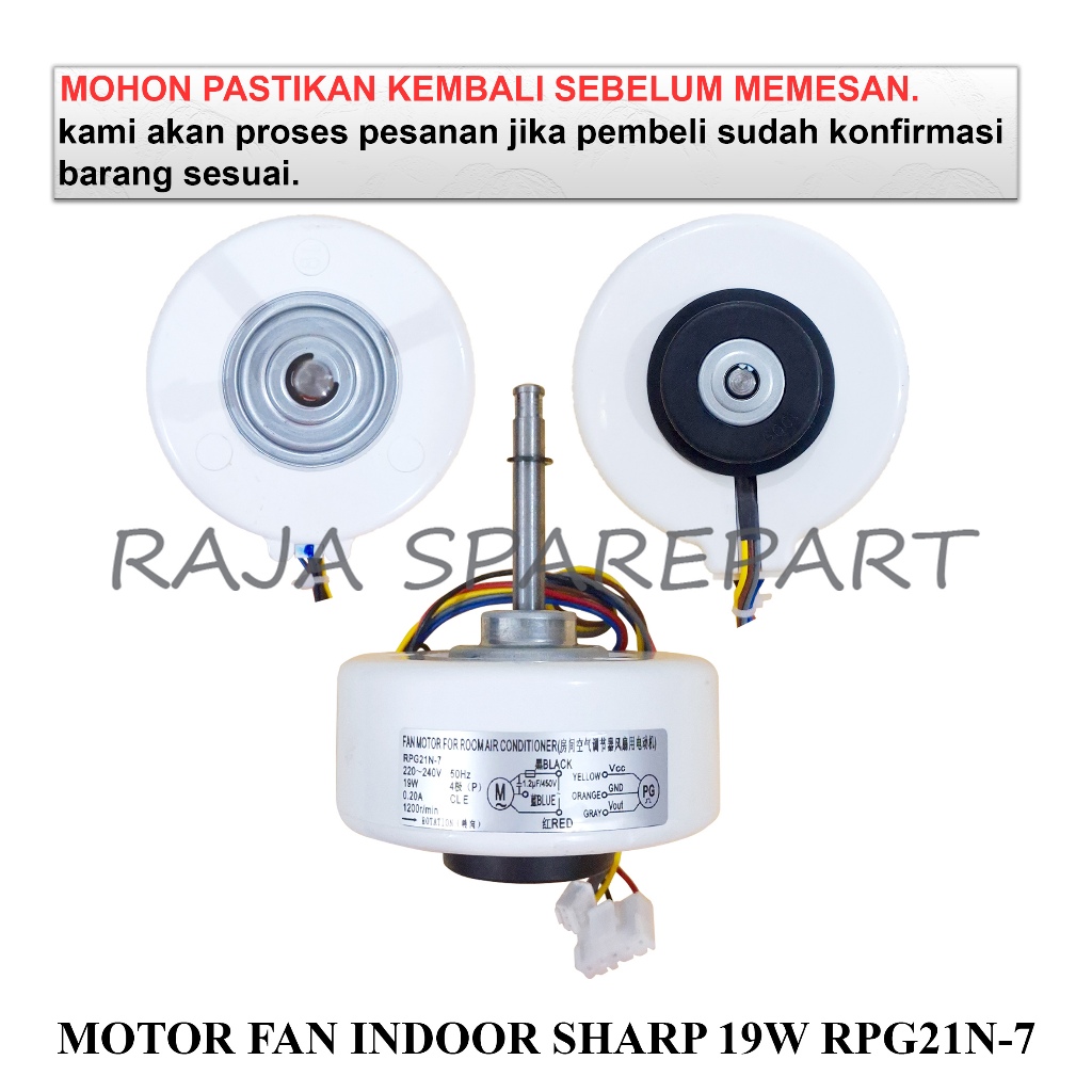 Jual Fan Motor Dinamo Kipas Indoor Ac Motor Fan Indoor Ac Sharp W Rpg In Shopee Indonesia