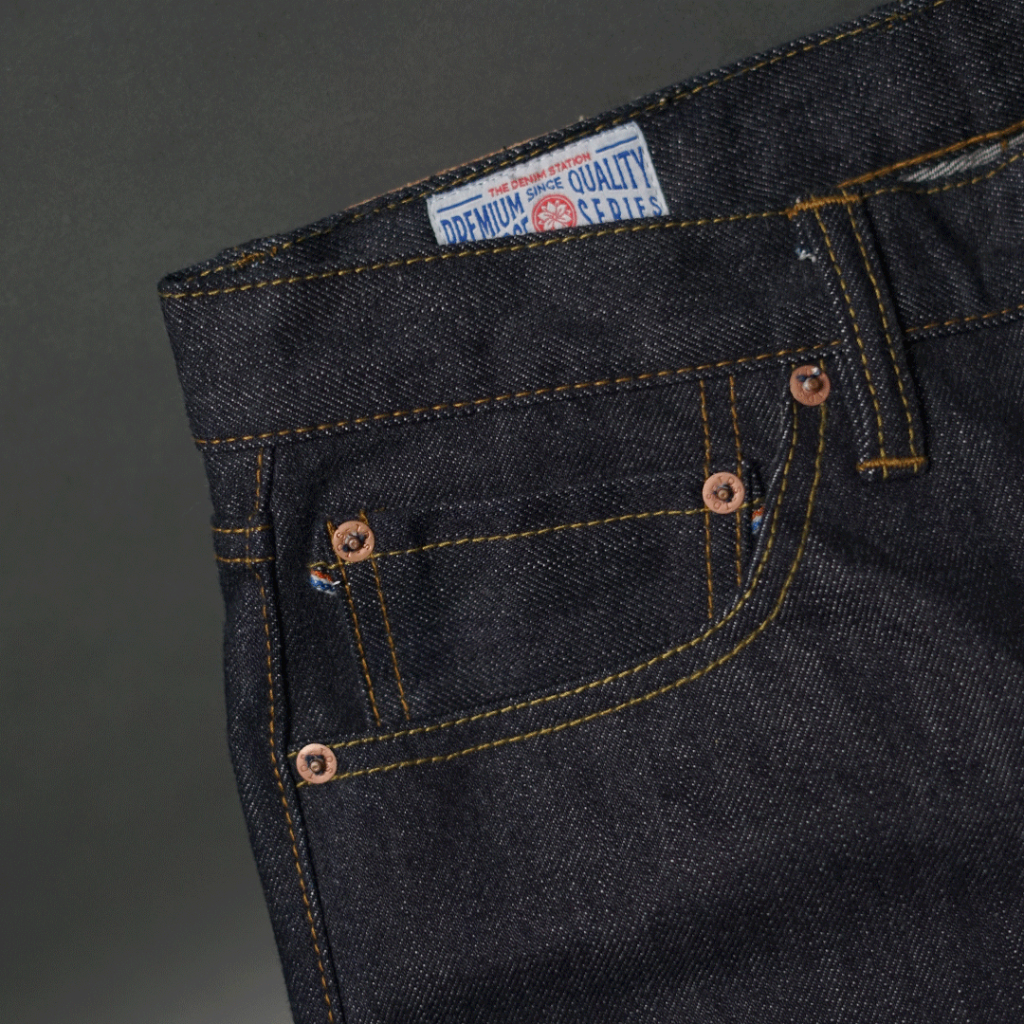 Jual The Denim Station - HONO 18oz Loomstate Selvedge Denim (MADE TO ...