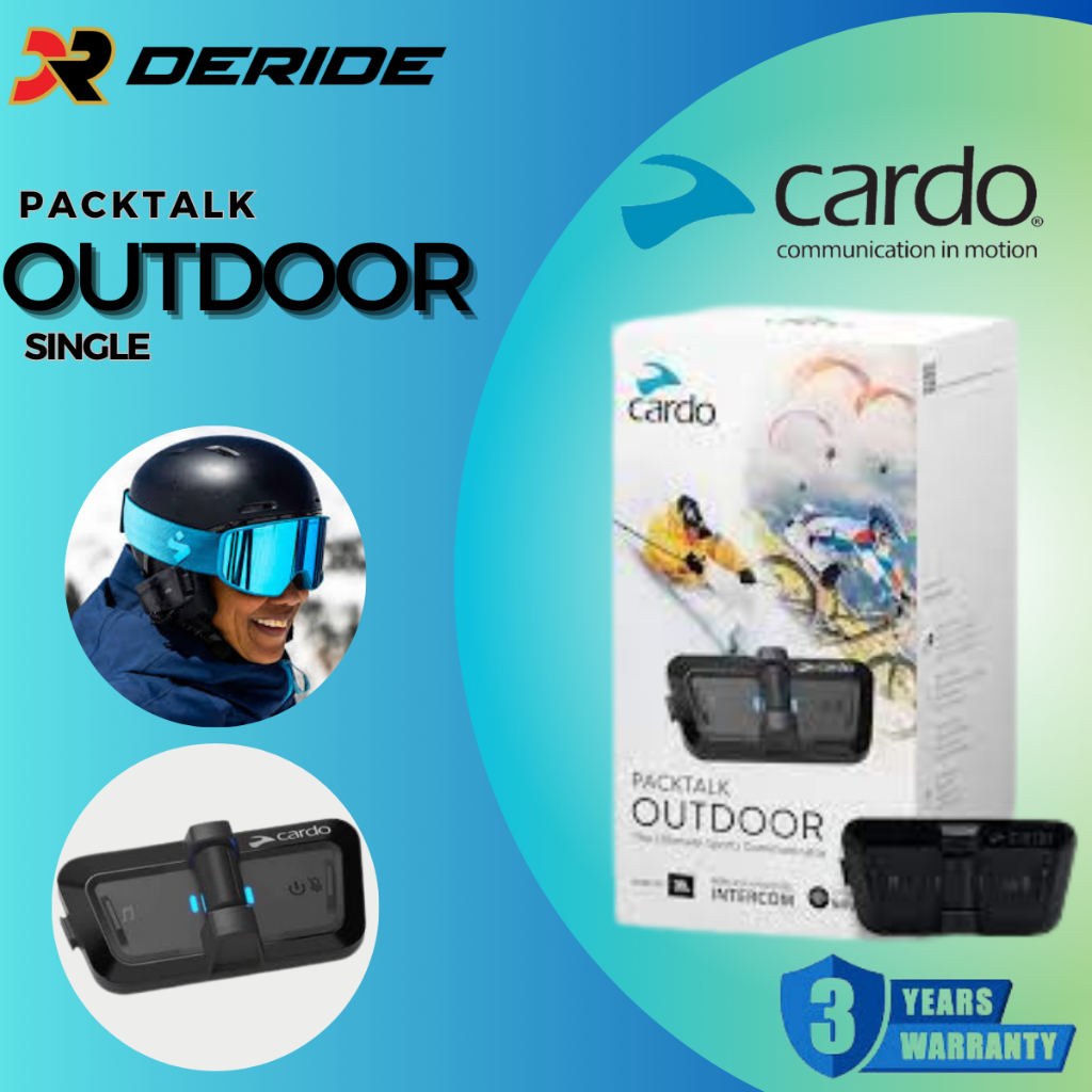Jual DERIDE Cardo Packtalk Outdoor Consumer Single Black Garansi Resmi ...