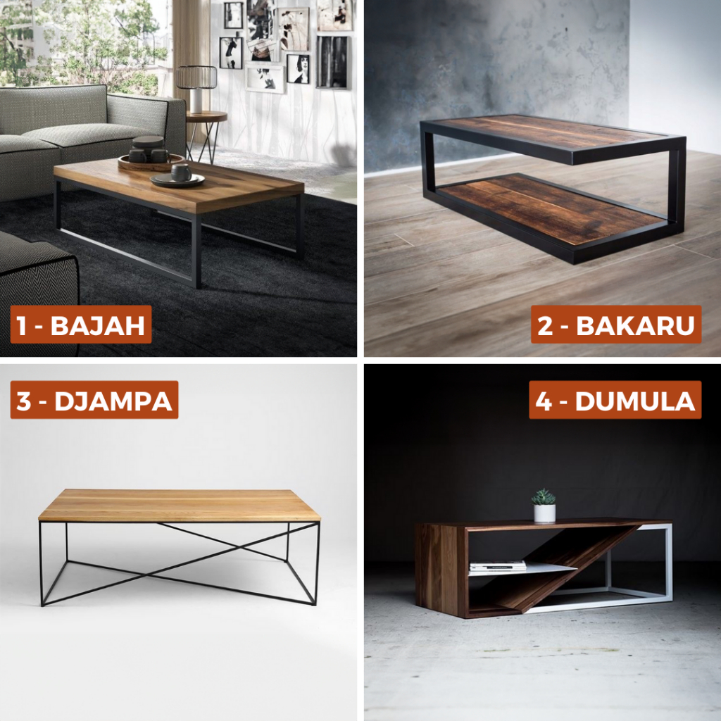 Jual Meja Ruang Tamu // Meja Besi Kayu // Meja Minimalis Modern