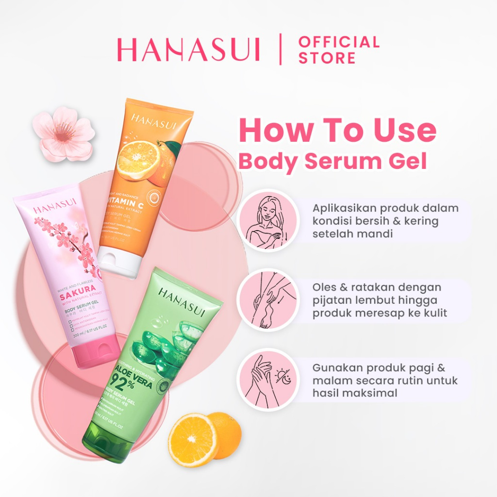 Jual HANASUI BODY SERUM GEL//ORIGINAL | Shopee Indonesia