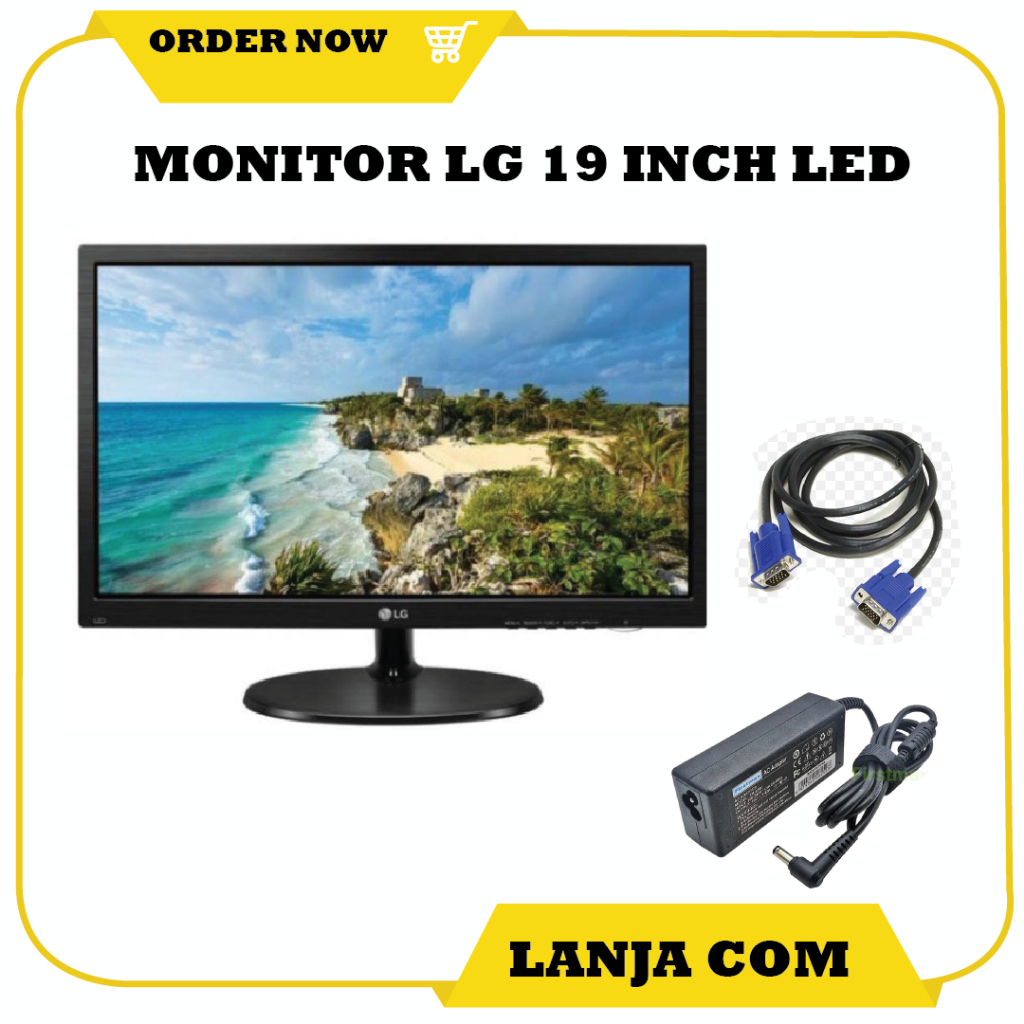 Jual MONITOR LG 19 INCH LED MUMER DAN MANTAP | Shopee Indonesia
