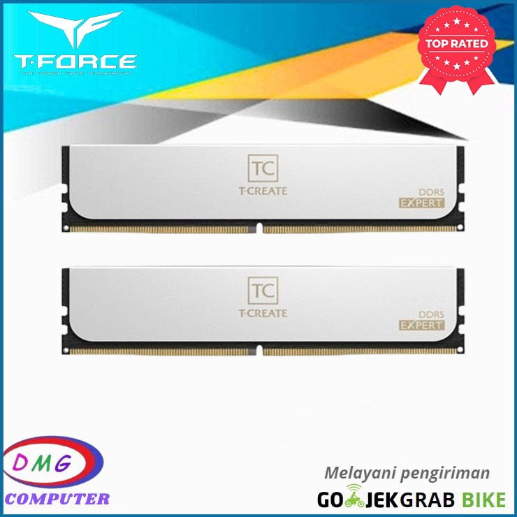 Jual RAM DDR5 TEAM TC-T-CREATE EXPERT 32GB 2x16GB PC6000MHz CL38 WHITE ...