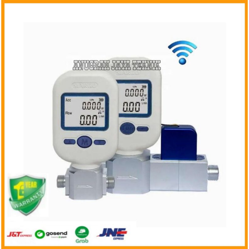 Jual MF5706 Digital Mass Flow Meter Gas Air Flow Meter 0-20L/min LPM ...
