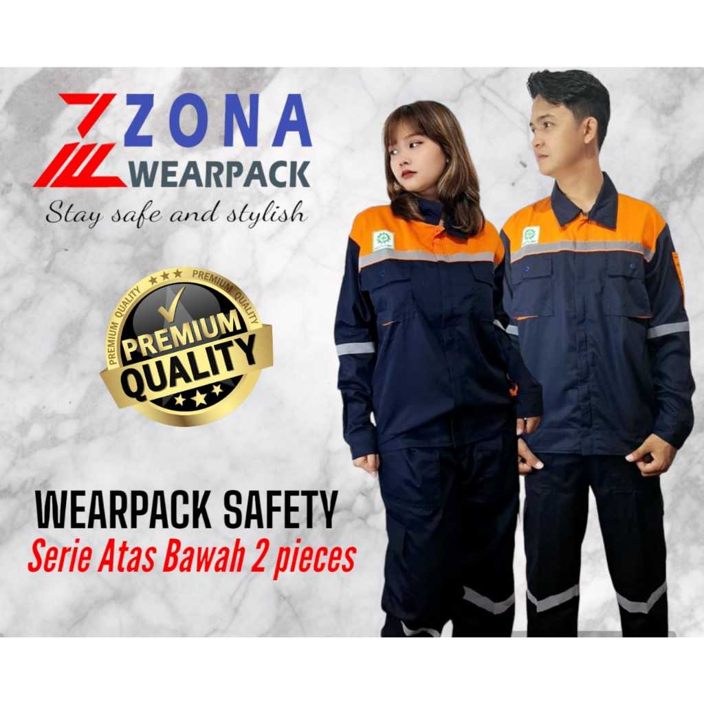 Jual Wearpack safety setelan seragam kerja proyek warna KOMBINASI ...