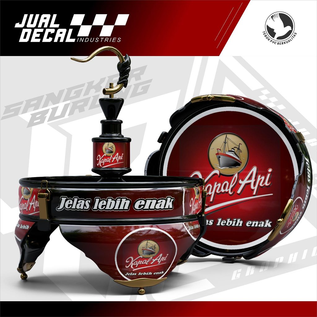 Jual Stiker Sangkar Lovebird Batman Pleci Helopet KOPI KAPAL API Decal ...