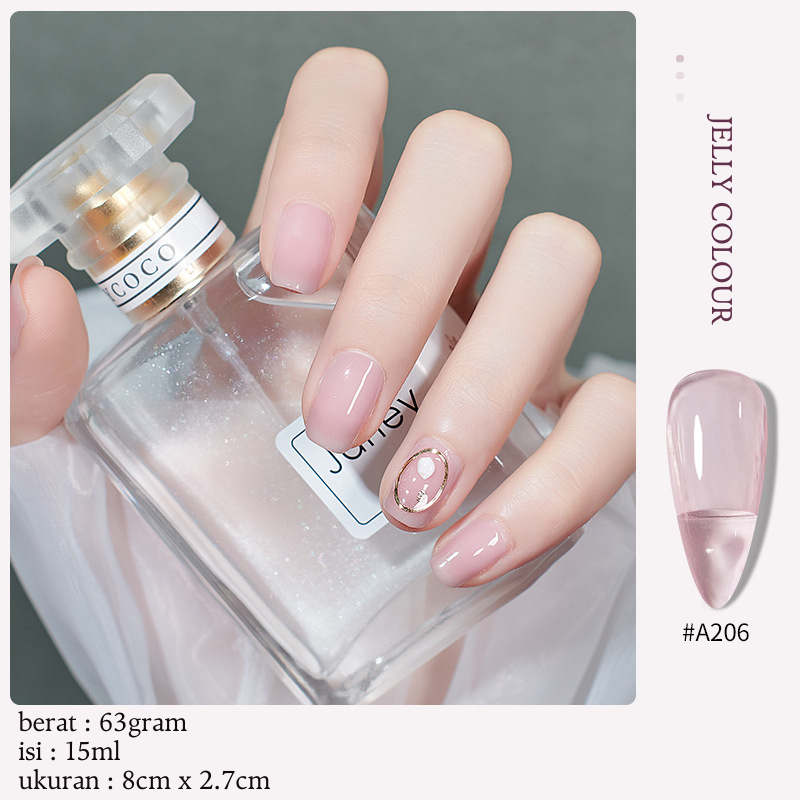 Jual Pretty Colour Kutek Gel Charzieg Ml Jelly Transparan Colour