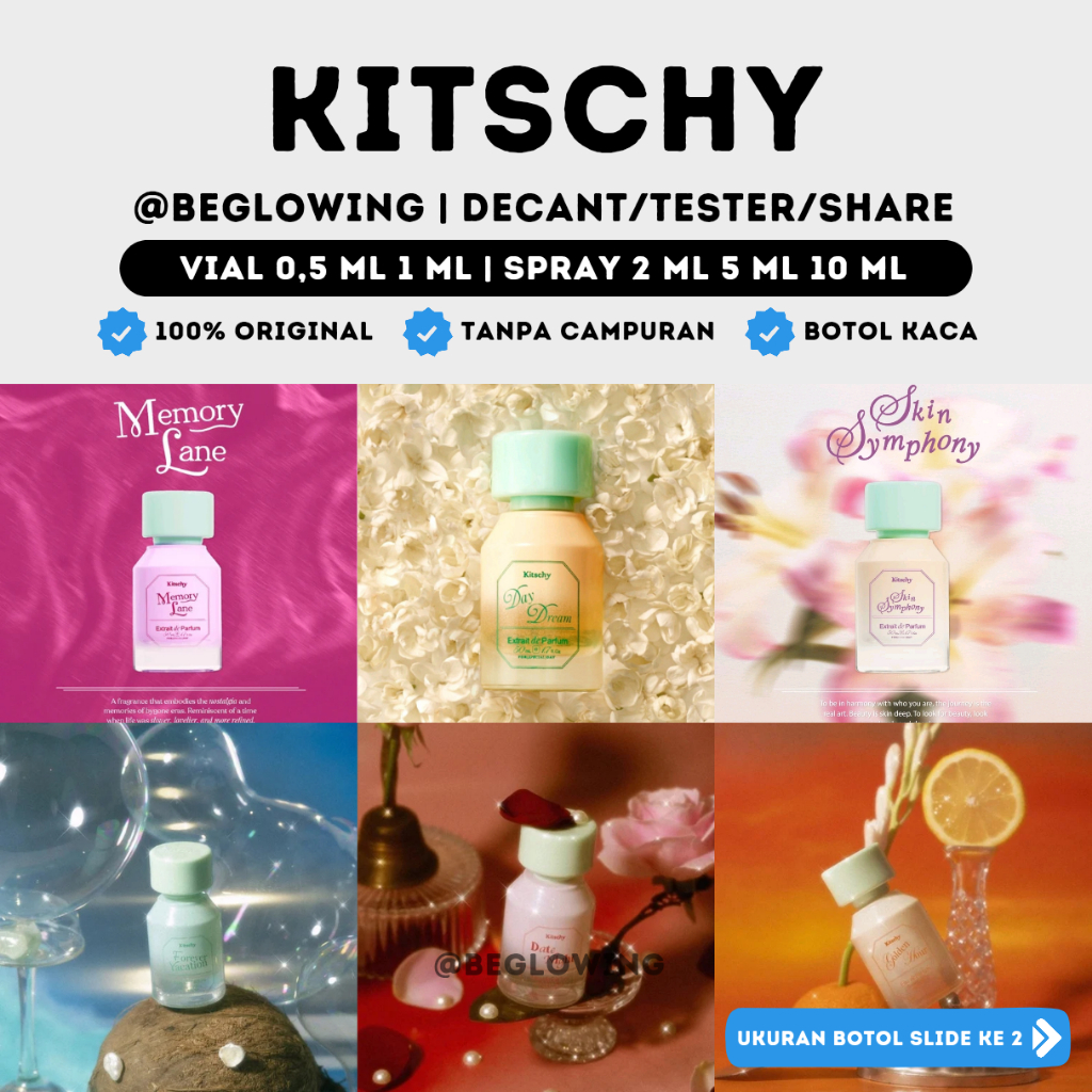 Jual Decant Kitschy Feels Day Dream Memory Lane Golden Hour Date