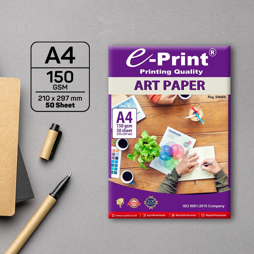 Jual Kertas Art Paper E Print A4 150gsm Isi 50 Lembar Shopee Indonesia