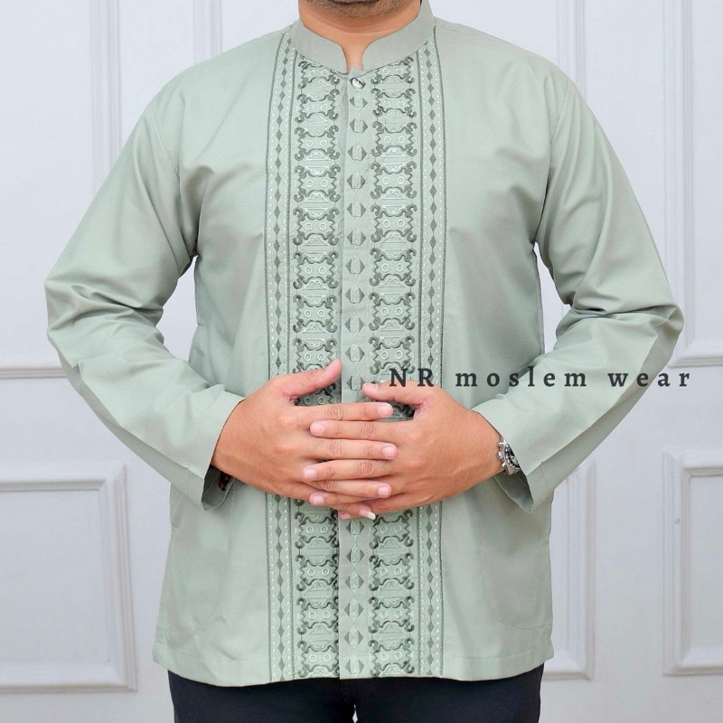 BAJU KOKO WARNA LENGAN PANJANG , BAJU KOKO DEWASA kode ASP 52