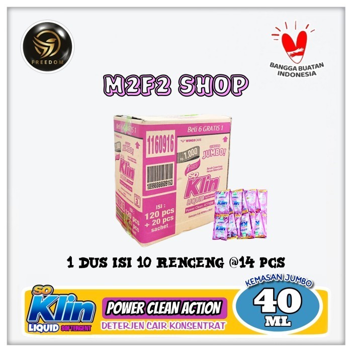 Jual So Klin Liquid Jumbo Power Clean Action Softergen | Deterjen Cair ...