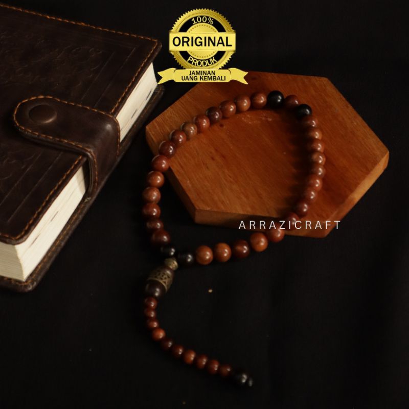 Jual Tasbih Kayu Kokka Kokah Kaokah Asli 100% Bersertifikat 33 Butir ...