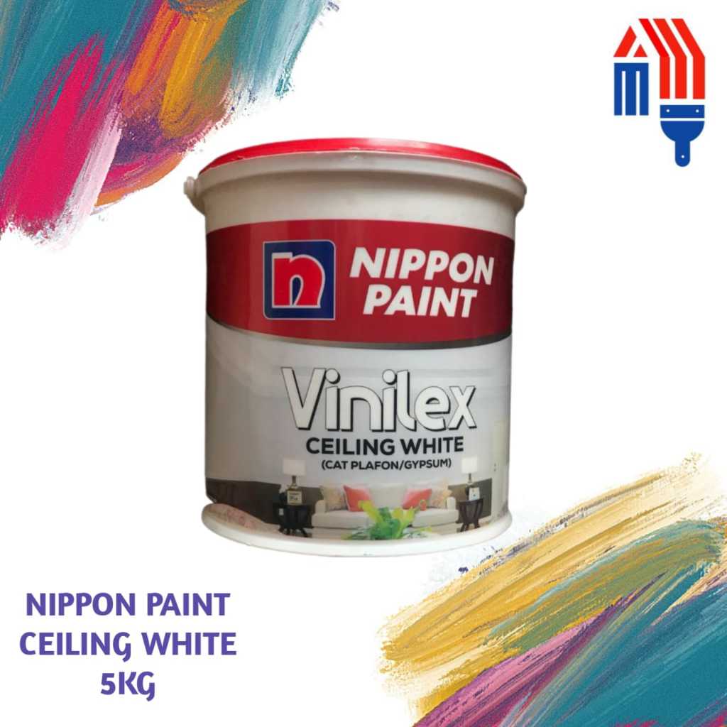 Jual NIPPON PAINT VINILEX CEILING WHITE 5 KG / CAT PLAFON & GYPSUM ...