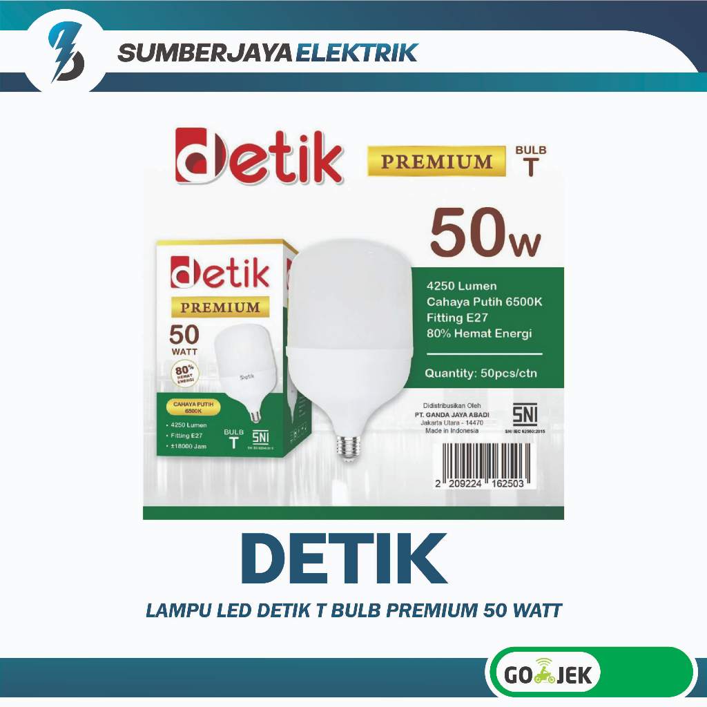 Jual Lampu Led Detik Premium T Bulb Capsule Watt Garansi Tahun