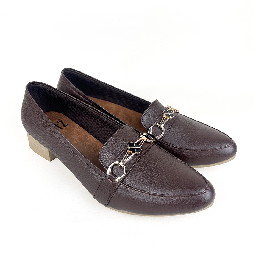 Sepatu Wanita Heels 3cm Sepatu Kerja Kantor Guru Bahan Kulit Sapi Asli  Garut 847