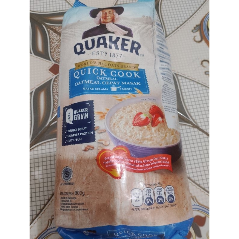 Jual QUAKER INSTANT OATMEAL (BERAT BERSIH 800g exp 2025) | Shopee Indonesia