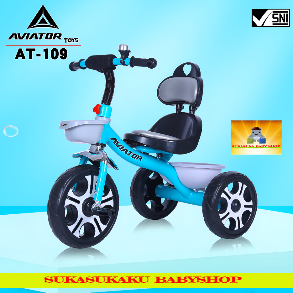 Jual Sepeda Anak Roda 3 Tiga Tricycle Aviator AT 101 / AT 251 / 109 ...