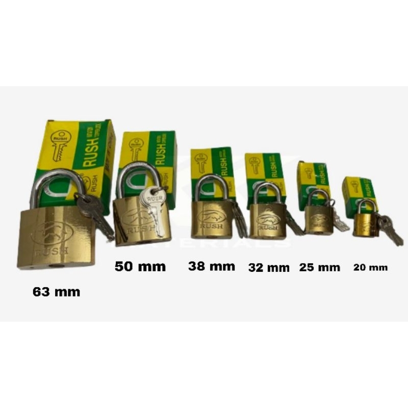 Jual GEMBOK KUNING RUSH UKURAN BESAR SAMPAI DENGAN KECIL / GEMBOK RUMAH ...