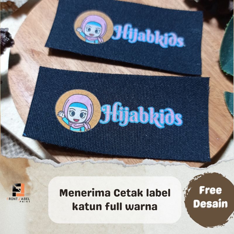 Jual LABEL KATUN HITAM/ LABEL HIJAB / LABEL KATUN HITAM FULL WARNA ...