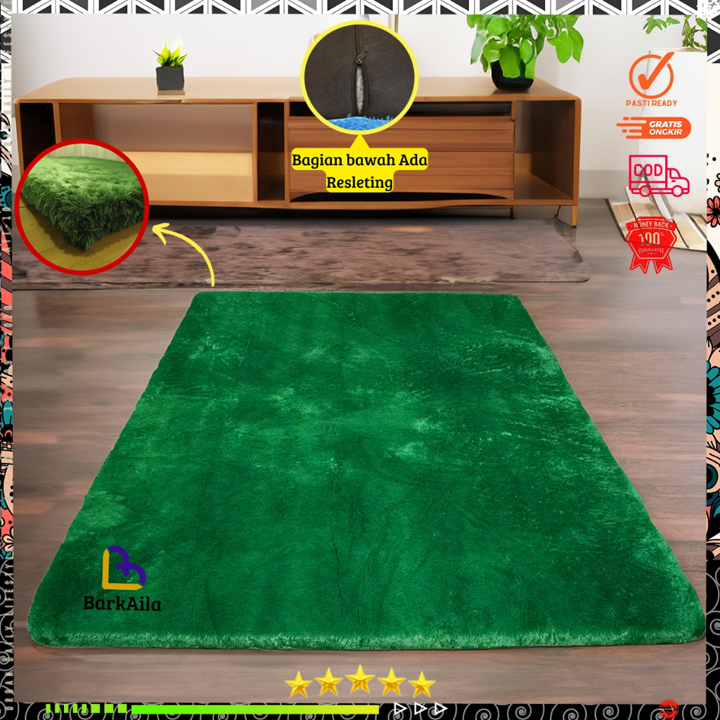 Jual Karpet bulu rasfur ukuran 180X120X3.5CM | Shopee Indonesia