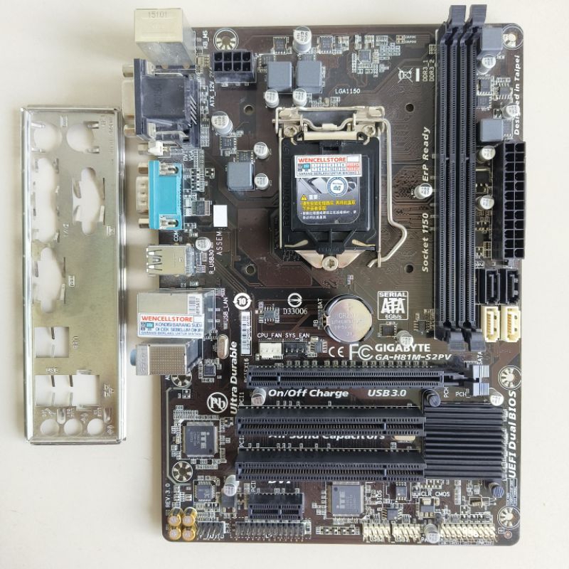 Jual MOTHERBOARD GIGABYTE GAH81MS2PV LGA 1150 DDR3 Shopee Indonesia