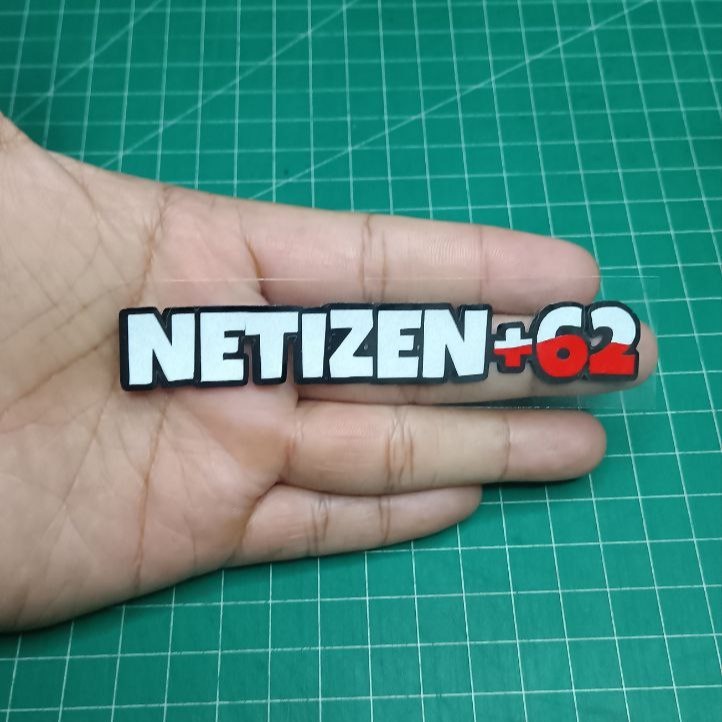 Jual Cutting Sticker Netizen +62 stiker ukuran 10x1,6 cm | Shopee Indonesia