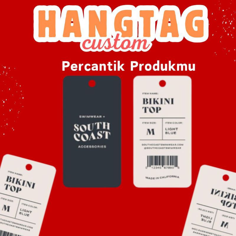 Jual CETAK HANG TAG CUSTOM | Shopee Indonesia