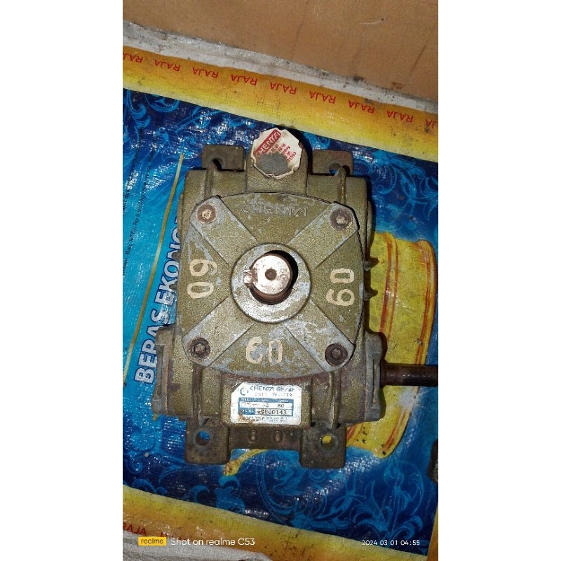 Jual Gear Box Tipe Wpo Ukuran 60 Rasio: 1:20, 1:30, 1:40, 1:50 (Di ...
