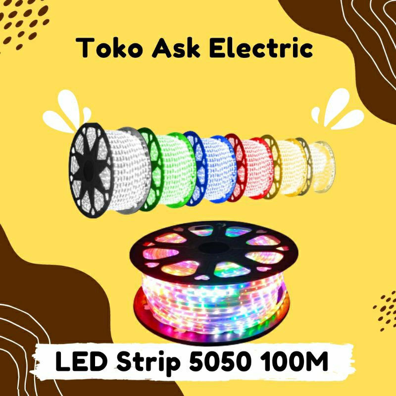 Jual 1 ROLL Lampu LED Selang Strip 100 Meter Full/Lampu LED Strip/Lampu