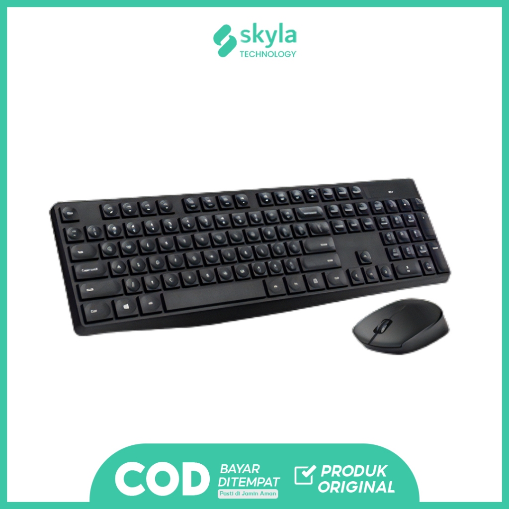 Jual Wireless Keyboard and mouse komputer/laptop portable combo HP