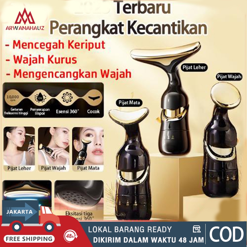 Jual 3 In 1 Alat Pijat Pengencang Kulit Wajah Dan Leher Dan Mata