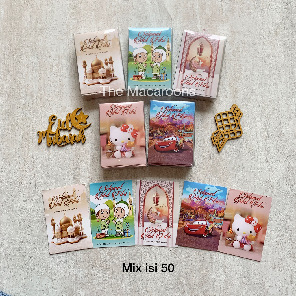 Jual Amplop Lebaran Idul Fitri Isi Lembar Angpao Thr Eid Mubarak