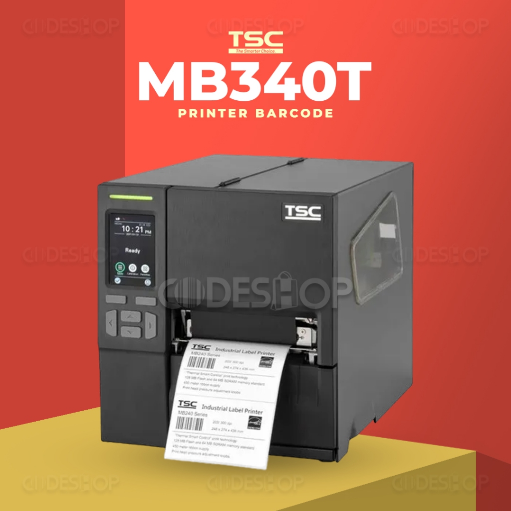 Jual TSC MB340T Printer Barcode Cetak Label 300 DPI 7 IPS Industrial ...