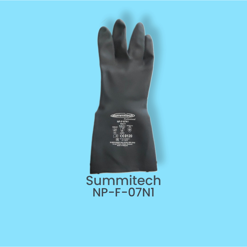 Jual SUMITECH NP-F-07N1 Sarung tangan karet nitrile Chemical resistant ...