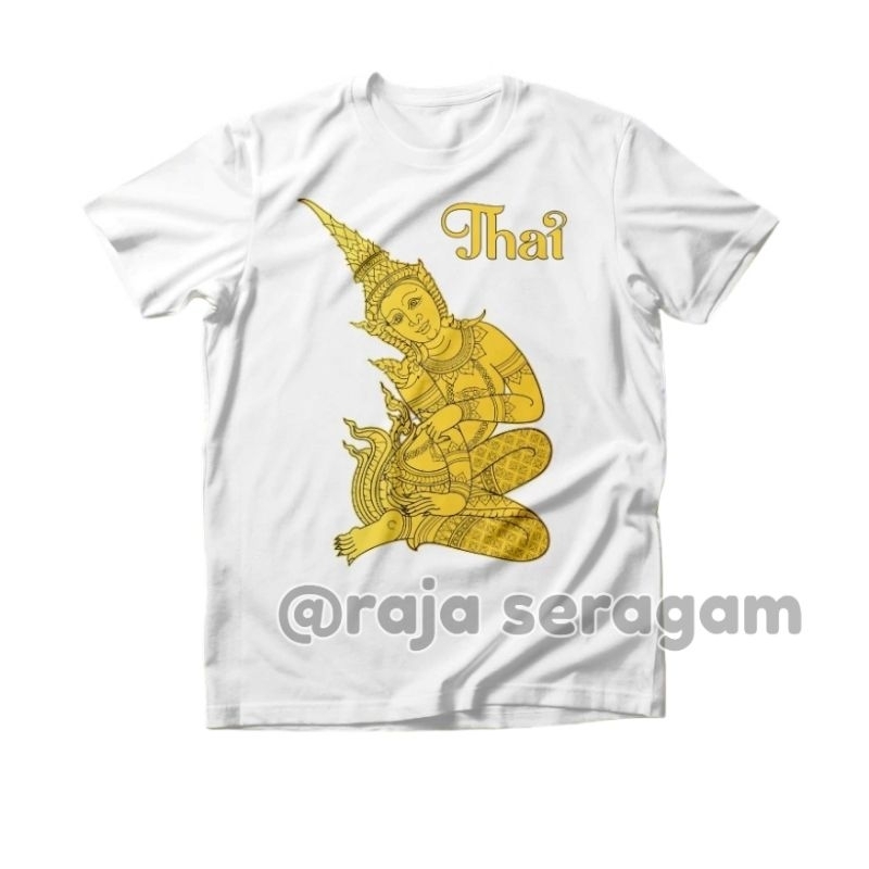 Jual Kaos Thai Baju Negara Thailand Motif Patung Nari Gold Baju