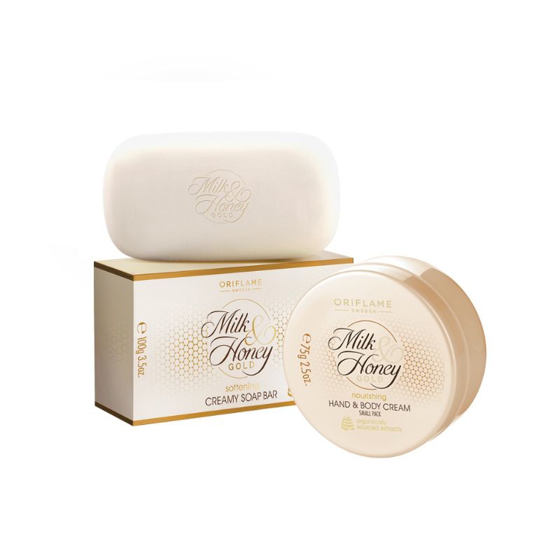 Jual Milk & Honey Gold Nourishing Hand & Body Cream Small Pack//Milk & Honey Gold Softening