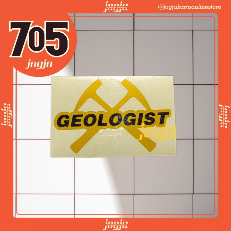 Jual Stiker Geologist Cutting Sticker Geology Reflective 11 x 7 Cm ...