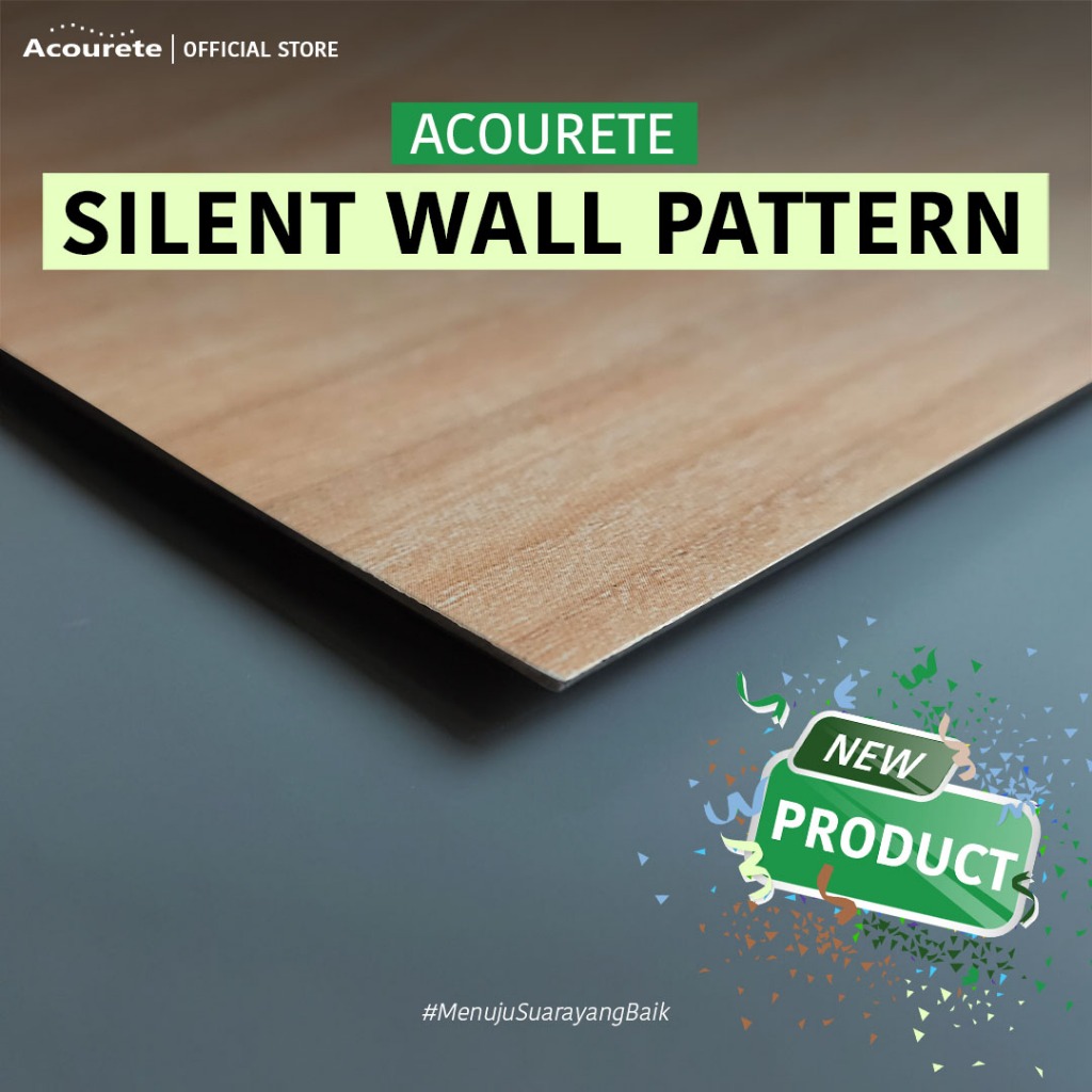 Jual Peredam Suara Acourete Silent Wall Pattern – MLV Finishing Lapisan ...