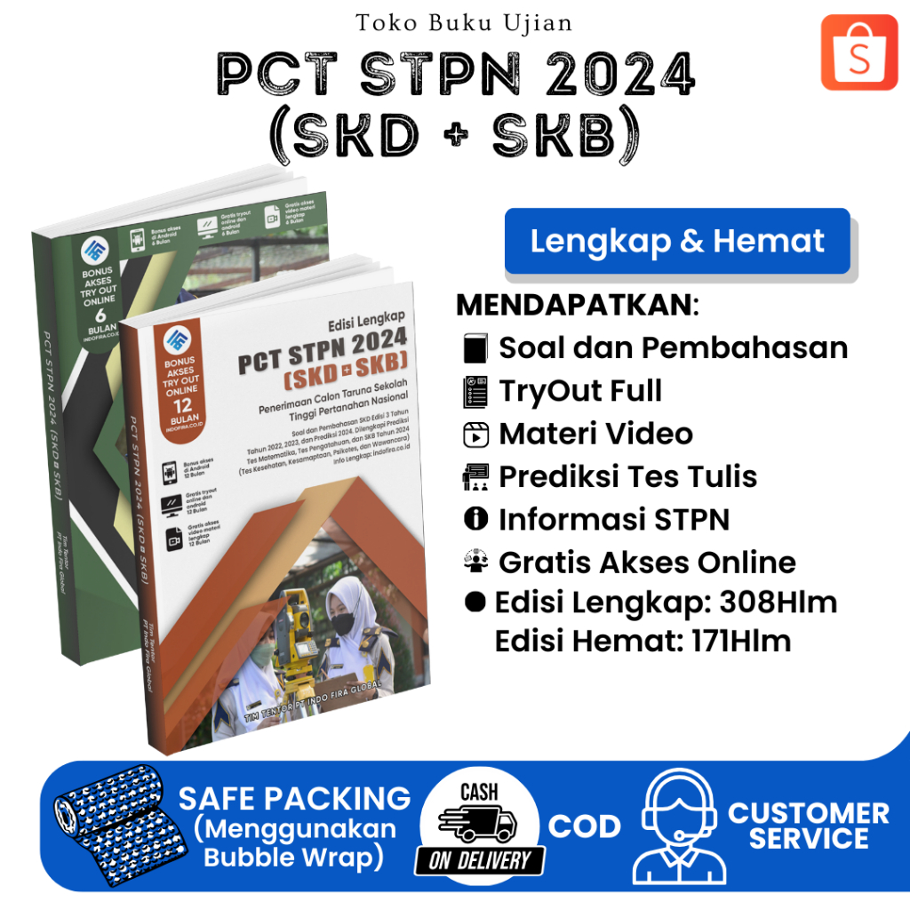 Jual Buku Terbaru PCT STPN 2024 SKD   SKB (Edisi Lengkap Edisi