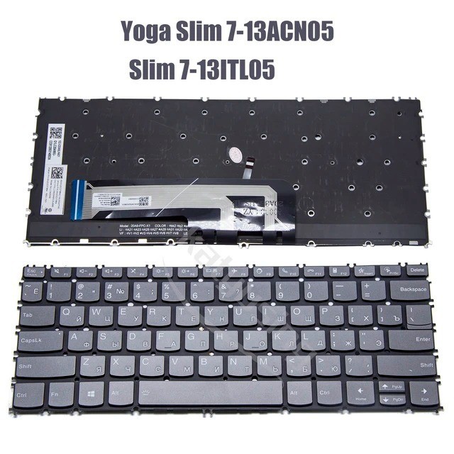 Touche De Clavier Lenovo IBM Yoga Slim 7-13 (13ITL05/13ACN05) – Remplacement Seul, Pas Le Clavier Complet !