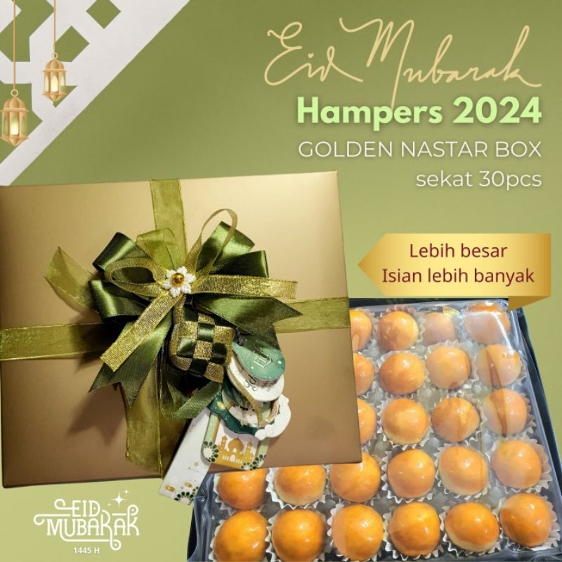 Jual Hampers Golden Nastar Premium Box Sekat 30 Lebaran Eid Idul Fitri